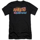 Naruto Shippuden Slim Fit Shirt Logo Black T-Shirt