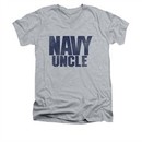 Navy Shirt Slim Fit V-Neck Navy Uncle Athletic Heather T-Shirt