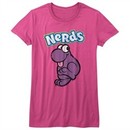 Nerds Candy Shirt Juniors Nerd Prance Hot Pink T-Shirt