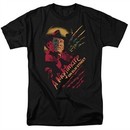 Nightmare On Elm Street Shirt Freddy Claws Black T-Shirt