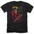 Nightmare On Elm Street Shirt Freddy Claws Heather Black T-Shirt