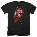 Nightmare On Elm Street Shirt Freddy's Face Heather Black T-Shirt