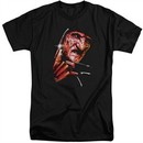 Nightmare On Elm Street Shirt Freddy's Face Tall Black T-Shirt