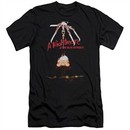 Nightmare On Elm Street Slim Fit Shirt Alternate Poster Black T-Shirt
