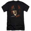 Nightmare On Elm Street Slim Fit Shirt Freddy Krueger Black T-Shirt