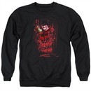 Nightmare On Elm Street Sweatshirt One Two Freddys Coming For You Adult Black Sweat Shirt