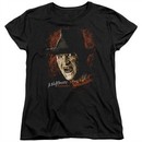 Nightmare On Elm Street Womens Shirt Freddy Krueger Black T-Shirt