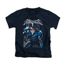 Nightwing DC Comics Shirt A Legacy Kids Navy Blue Youth Tee T-Shirt