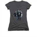 Nightwing DC Comics Shirt Juniors V Neck Spotlight Charcoal Tee T-Shirt