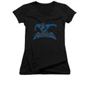 Nightwing DC Comics Shirt Juniors V Neck Wing Of The Night Black Tee T-Shirt