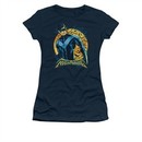 Nightwing DC Comics Shirt Moon Juniors Navy Blue Tee T-Shirt