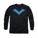 Nightwing DC Comics Shirt Nightwing Costume Long Sleeve Black Tee T-Shirt