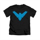 Nightwing DC Comics Shirt Symbol Kids Black Youth Tee T-Shirt