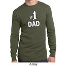 Number 1 Dad Mens Long Sleeve Thermal Shirt