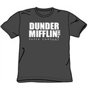 The Office T-shirt Dunder Mifflin Logo Adult Charcoal Gray Tee