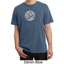 Mens Yoga T-shirt ? Om Symbol Meditation Adult Pigment Dyed Tee Shirt