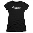 Oldsmobile Juniors Shirt Cursive Logo Black T-Shirt