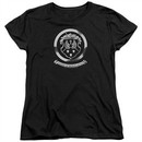 Oldsmobile Womens Shirt 1930's Crest Emblem Black T-Shirt