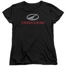 Oldsmobile Womens Shirt Modern Logo Black T-Shirt