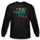 One Tree Hill Shirt Color Blend Logo Long Sleeve Black Tee T-Shirt