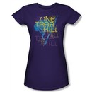 One Tree Hill Shirt Juniors Logo Purple Tee T-Shirt
