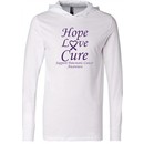 Pancreatic Cancer Tee Hope Love Cure Lightweight Hoodie
