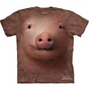 Pig Shirt Funny Pork Hog Face T-shirt Tie Dye Adult Tee