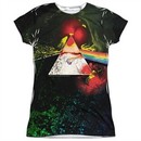Pink Floyd Shirt Dark Side Of The Moon Sublimation Juniors T-Shirt Front/Back Print