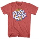 Pixy Stix Shirt Candy Logo Heather Red T-Shirt