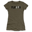 Platoon Juniors Shirt Logo Military Green T-Shirt