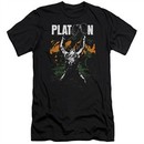 Platoon Slim Fit Shirt Graphic Black T-Shirt