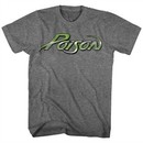 Poison Shirt Band Logo Athletic Heather T-Shirt