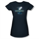Polar Express Shirt Juniors Train Logo Navy Blue Tee T-Shirt