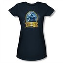 Polar Express Shirt Juniors True Believer Navy Blue Tee T-Shirt
