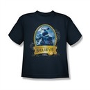 Polar Express Shirt Kids True Believer Navy Blue Youth Tee T-Shirt
