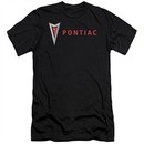 Pontiac Slim Fit Shirt Modern Logo Black T-Shirt