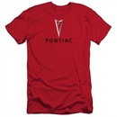 Pontiac Slim Fit Shirt Modern Logo Red T-Shirt