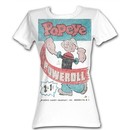 Popeye Juniors T shirt The Sailorman Poweroll White Tee Shirt