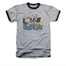 Popeye Ringer Shirt The Gang Adult Heather/Black Tee T-Shirt