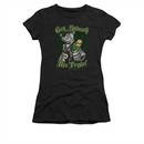 Popeye Shirt Get Spinach Juniors Black Tee T-Shirt