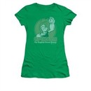 Popeye Shirt Green Energy Juniors Kelly Green Tee T-Shirt