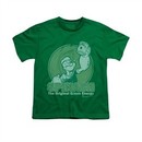 Popeye Shirt Green Energy Kids Kelly Green Youth Tee T-Shirt