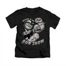 Popeye Shirt Gun Show Kids Black Youth Tee T-Shirt