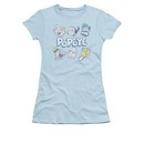 Popeye Shirt Heads Up Juniors Light Blue Tee T-Shirt