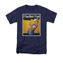Popeye Shirt I Can Do It Adult Navy Blue Tee T-Shirt