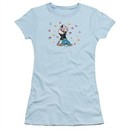 Popeye Shirt Juniors Love Icons Light Blue Tee T-Shirt