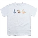 Popeye Shirt Kids Emoji White Youth Tee T-Shirt