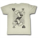 Popeye Shirt King Of Hearts Off White T-Shirt