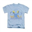Popeye Shirt Miami Kids Light Blue Youth Tee T-Shirt