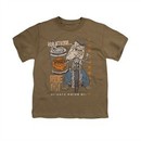 Popeye Shirt Ride On Kids Safari Green Youth Tee T-Shirt
